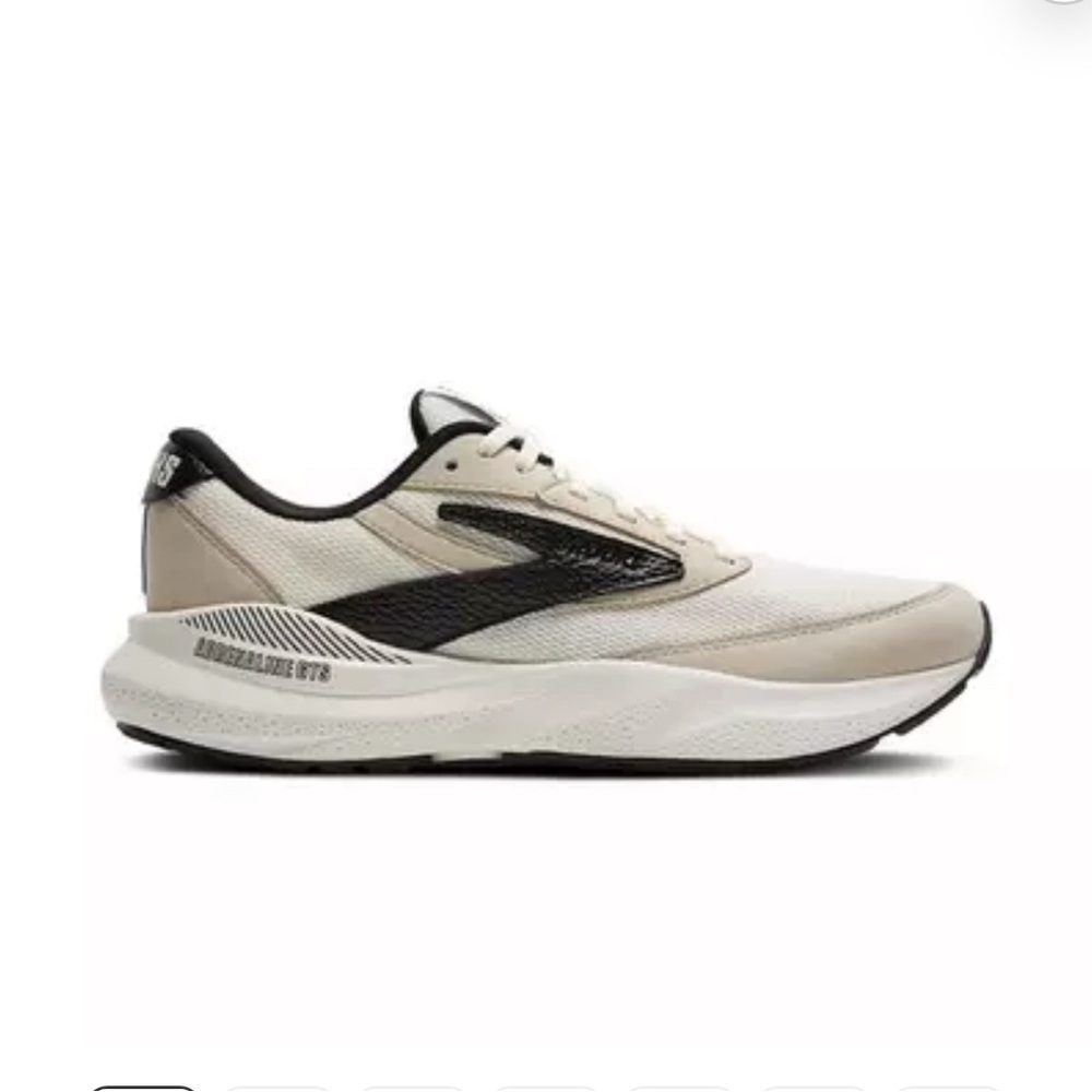 Brooks White and Black Athletic Shoes